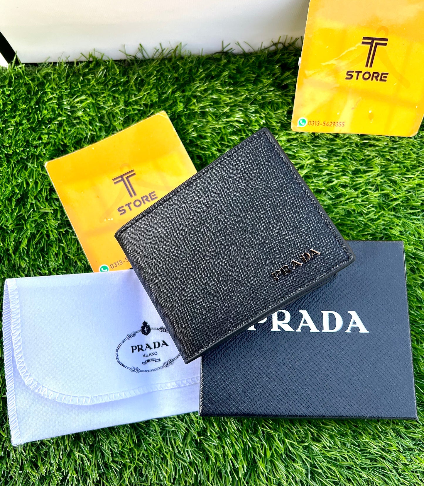Prada Plain Black Wallet