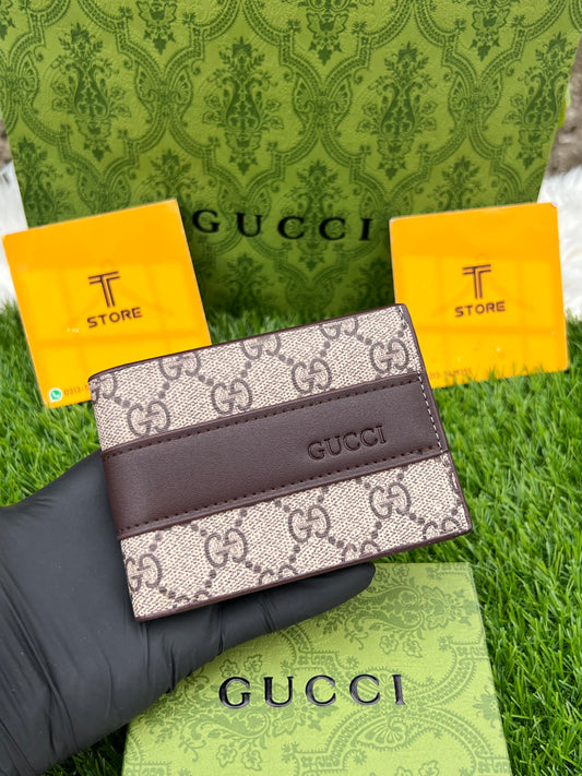 Gucci Middle Brown Strip Wallet