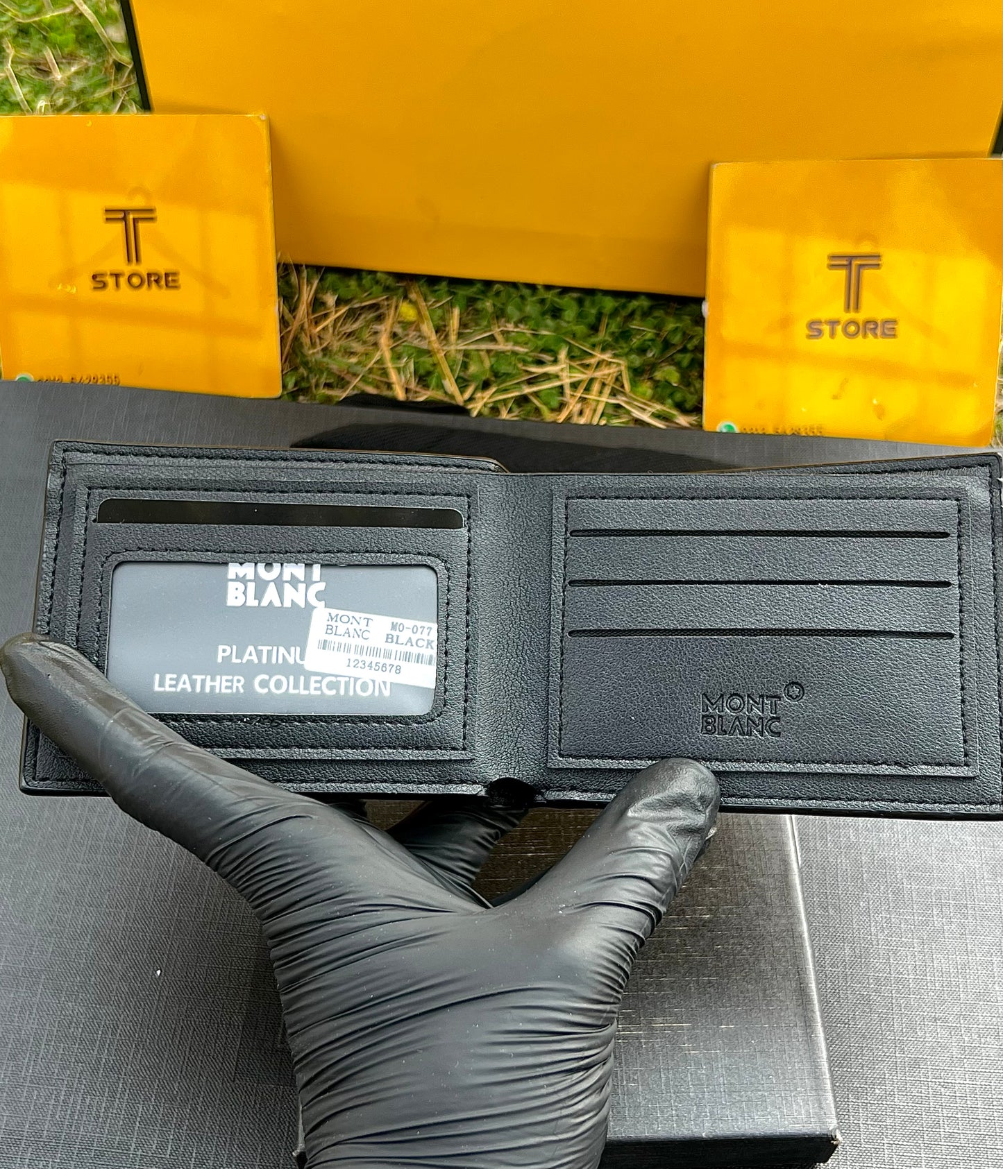 Montblanc Plain Black Wallet