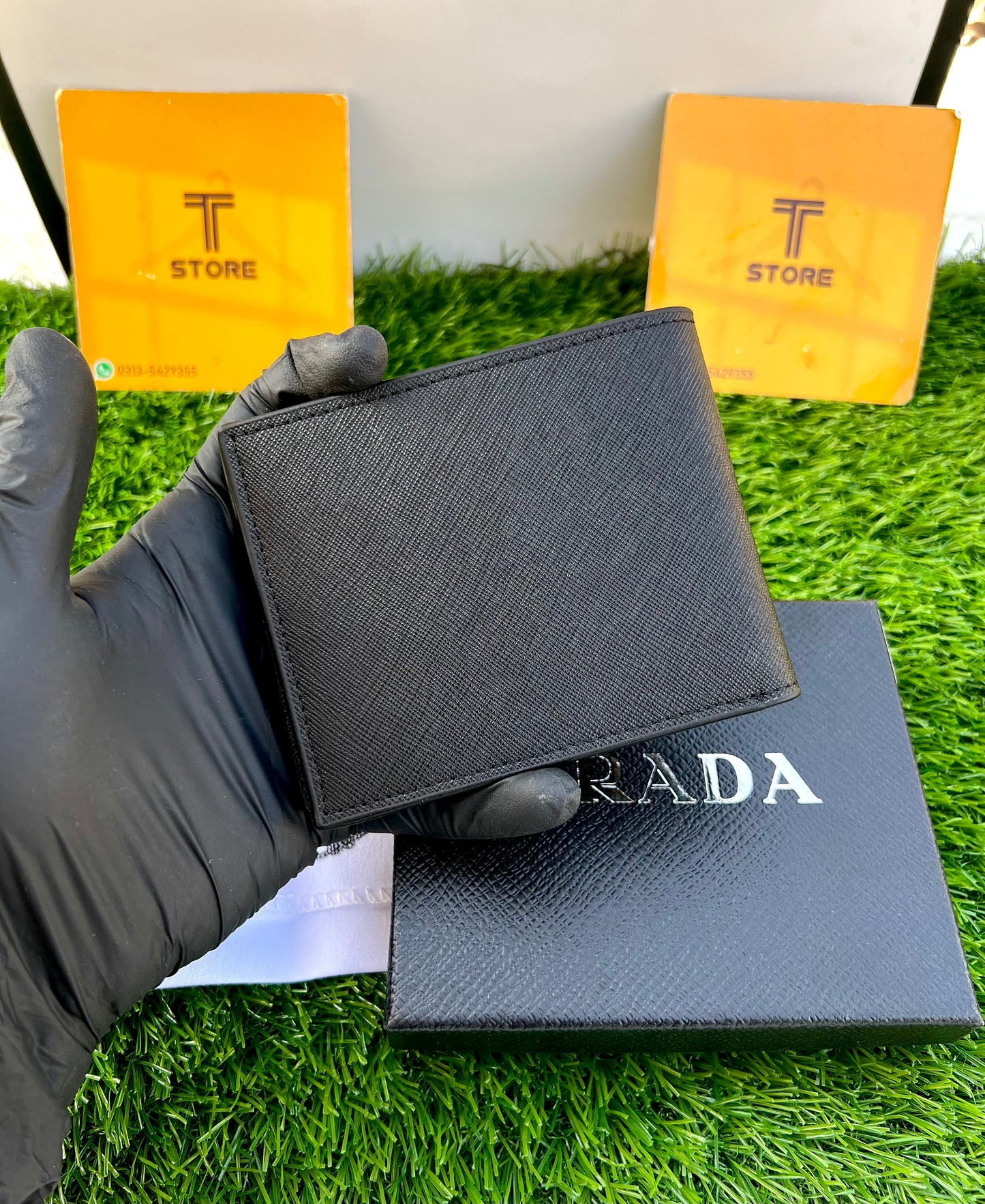 Prada Plain Black Wallet