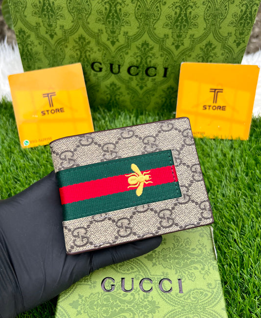 Gucci Bee Strip Beige Wallet