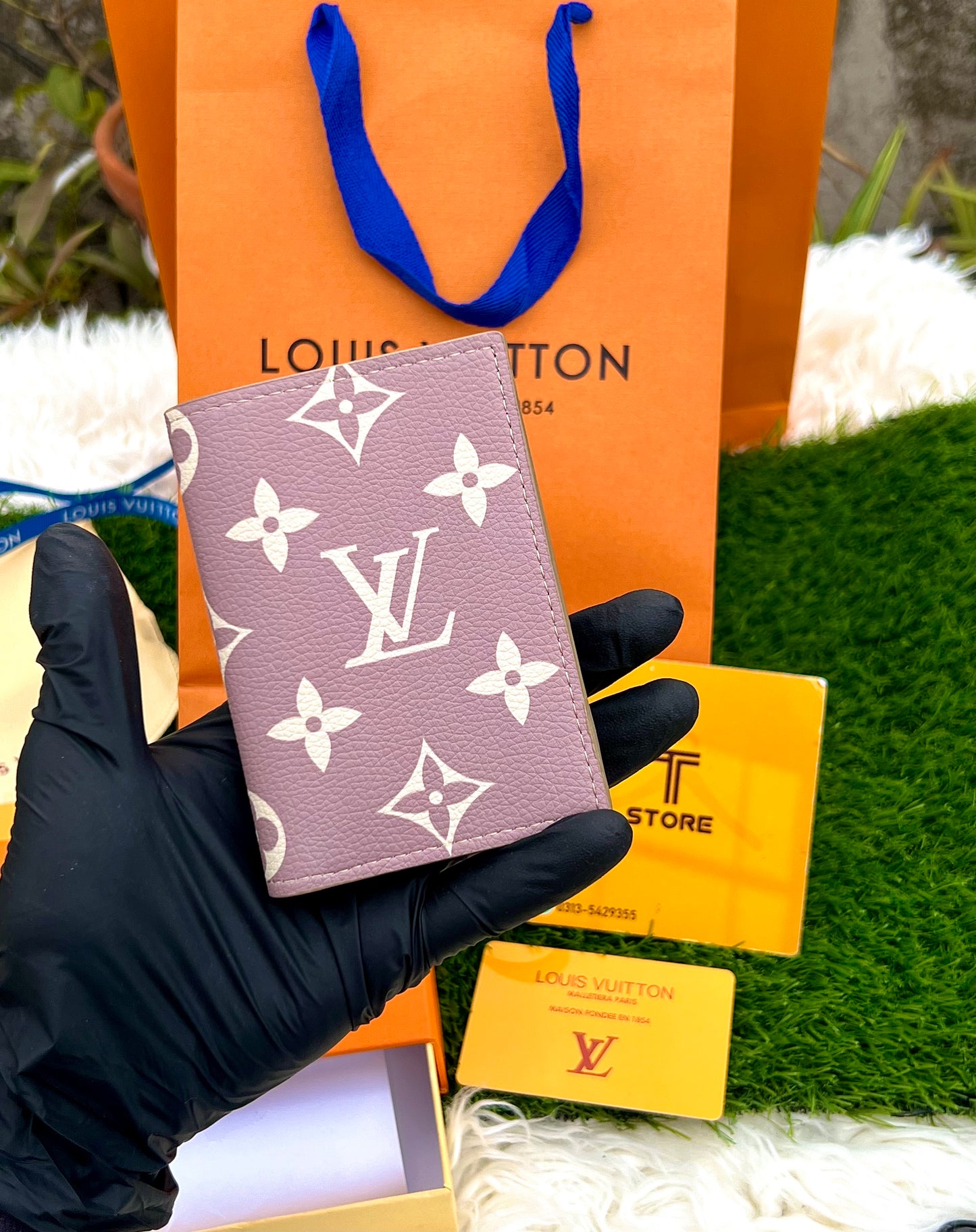 LV Pink Pocket Organizer/Cardholder + Cash Pocket with Complete Packaging