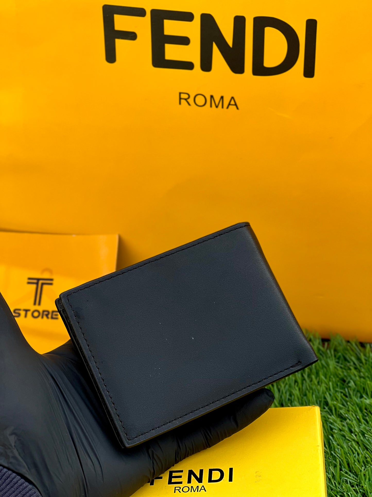 Fendi Yellow Eyes Wallet