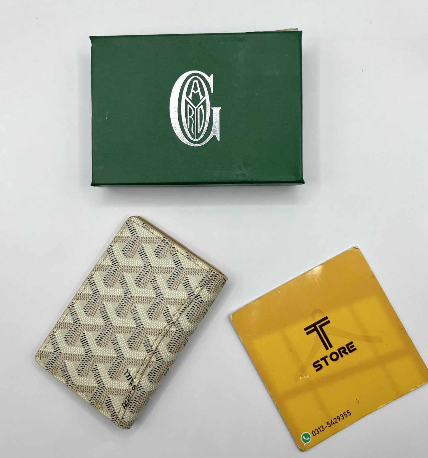 Goyard Beige Printed Saint Pierre Pocket Organizer/Cardholder