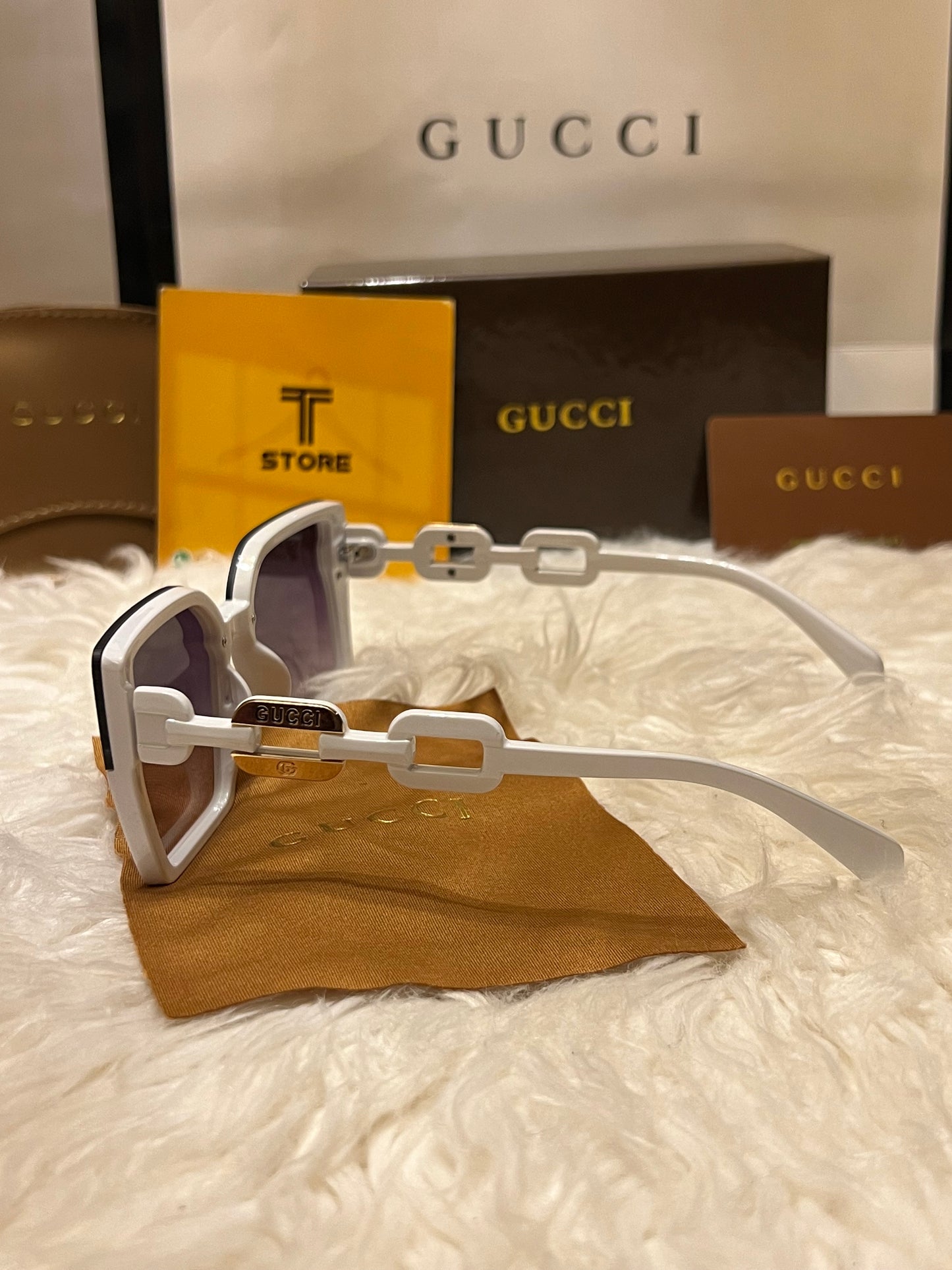 Gucci White Women Sunglasses