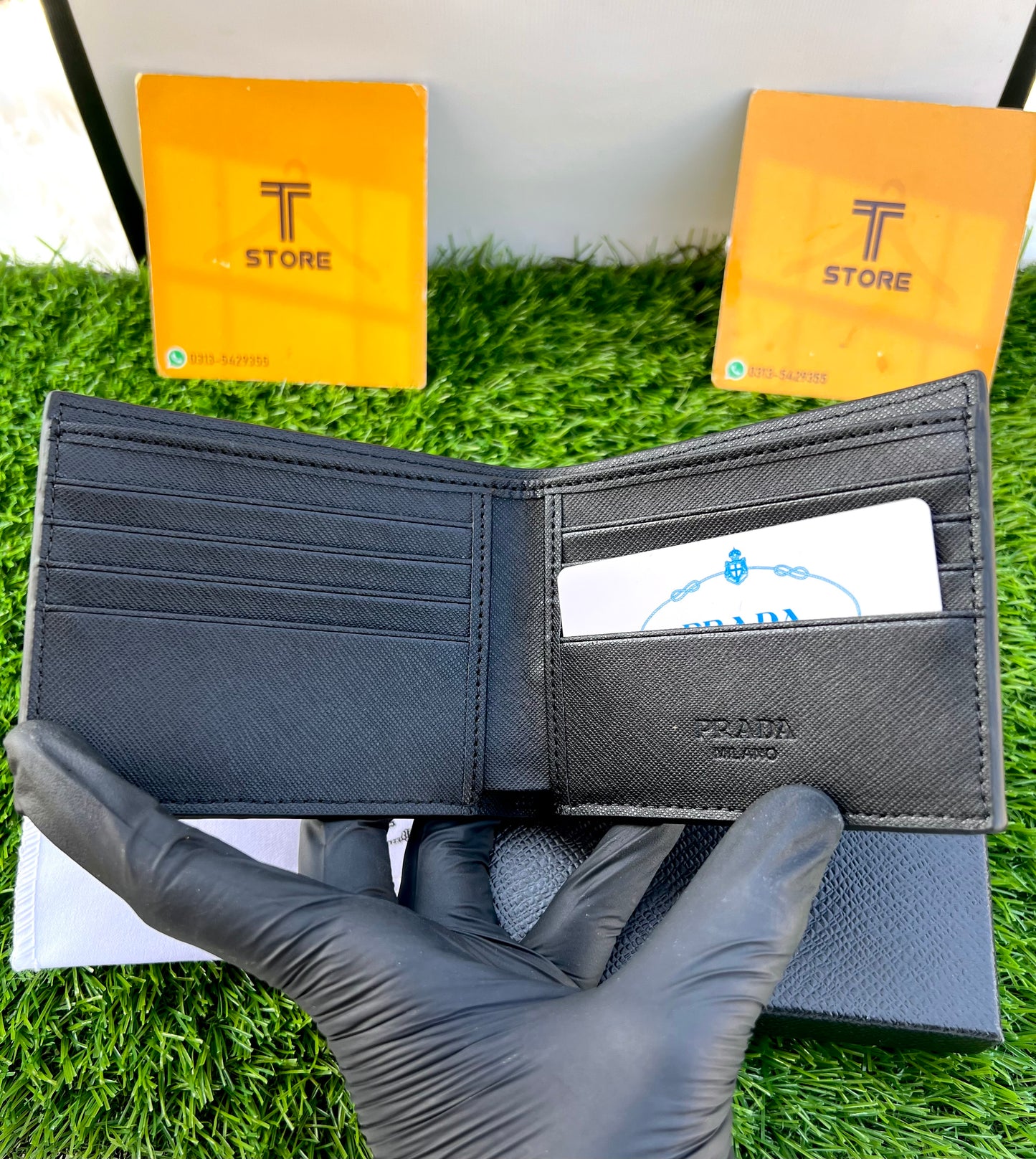Prada Plain Black Wallet