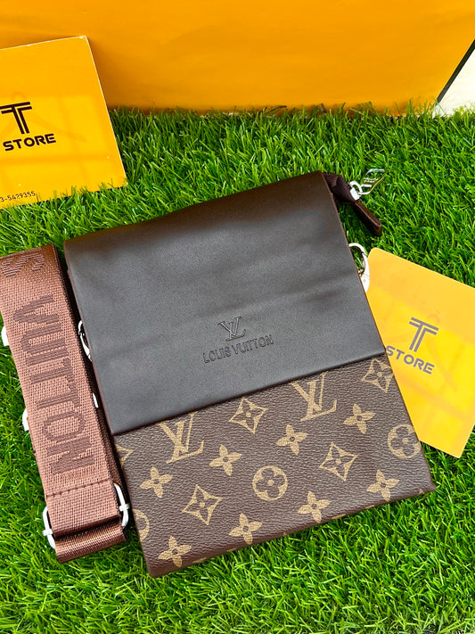 LV Monogram Brown Flower Crossbody Bag