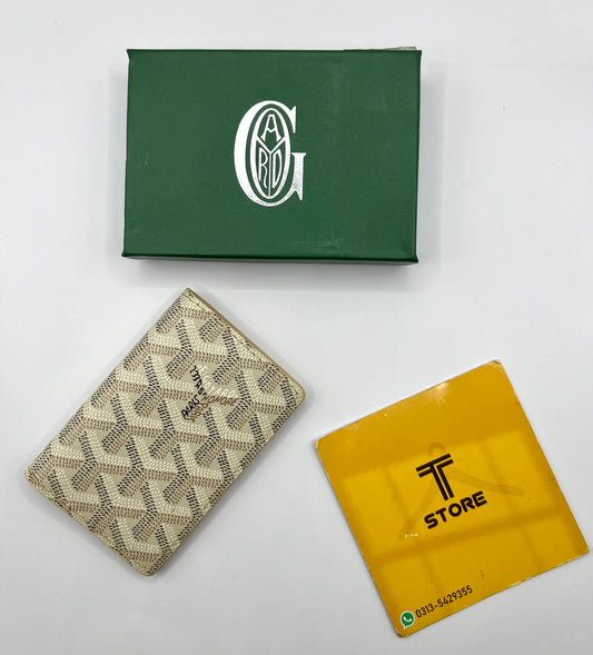 Goyard Beige Printed Saint Pierre Pocket Organizer/Cardholder