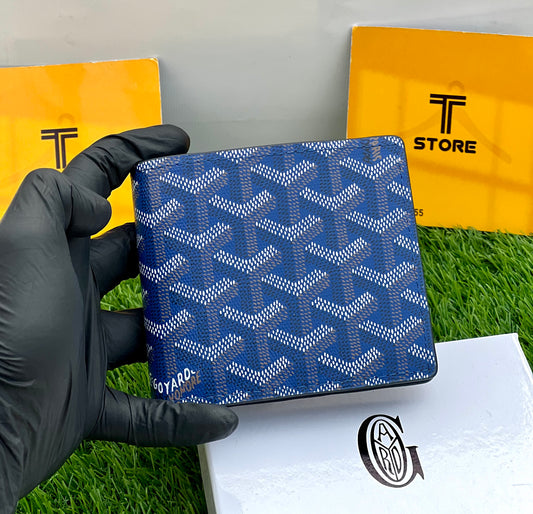 Goyard Blue Printed Wallet