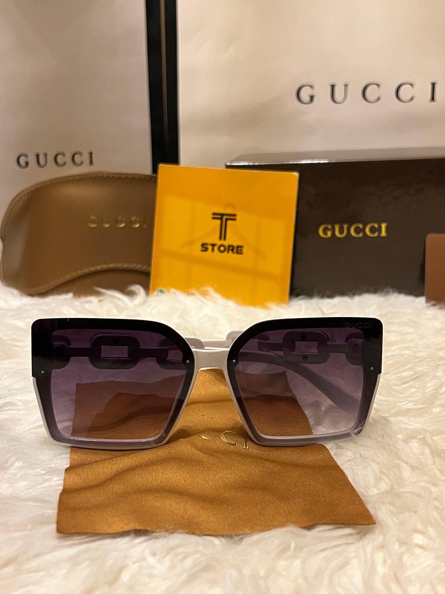 Gucci White Women Sunglasses