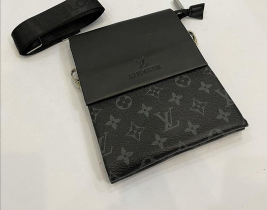 LV Monogram Black Flower Crossbody Bag