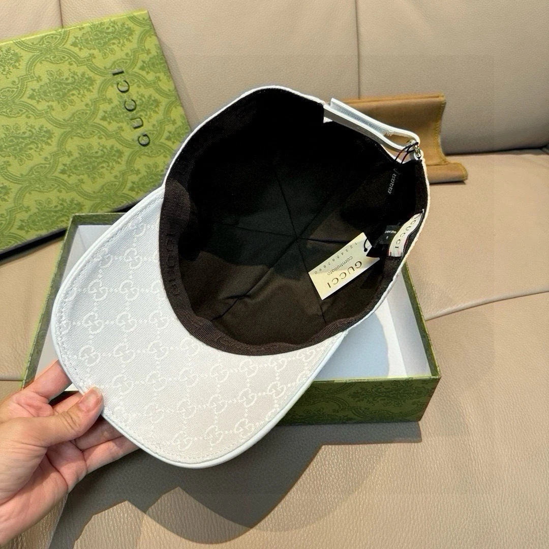 Gucci White Strip Cap