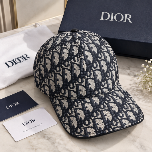 Dior Blue Printed Plain Cap
