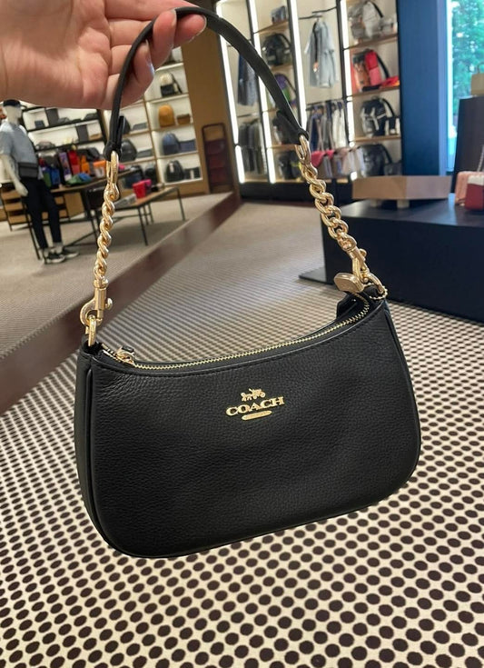 Coach Teri Shoulder Black Bag For Women