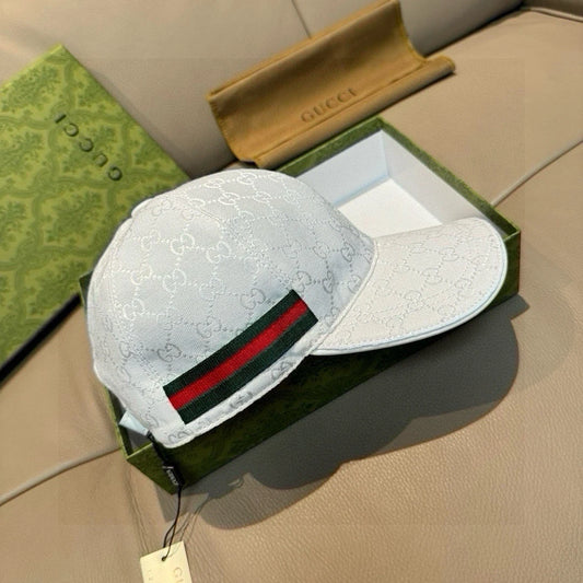Gucci White Strip Cap