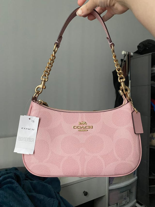 Coach Teri Shoulder Pink Bag For Women