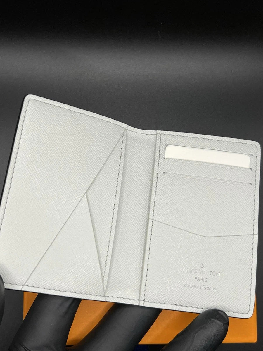 LV White Flower Pocket Organizer/Cardholder