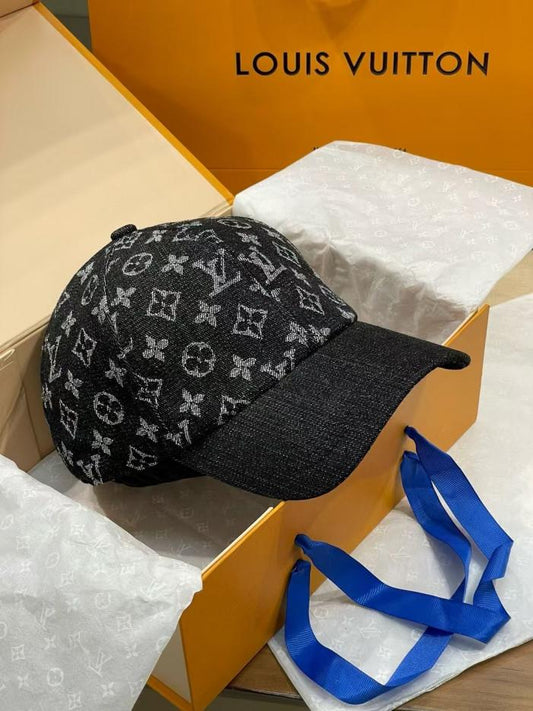 LV Black Printed Cap