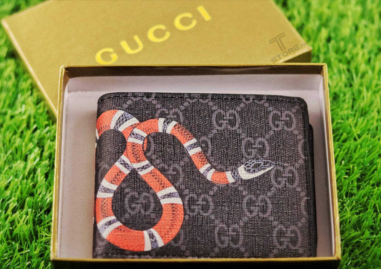 Gucci Kingsnake Black Wallet - T Store.pk