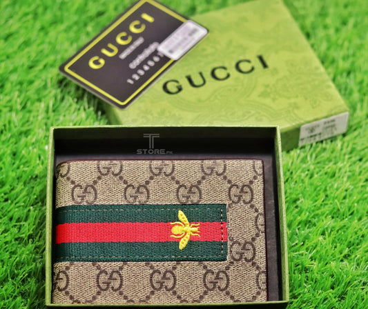 Gucci Bee Strip Beige Wallet