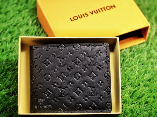 LV Black Embossed Wallet