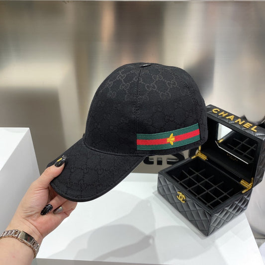 Gucci Black Strip Bee Cap