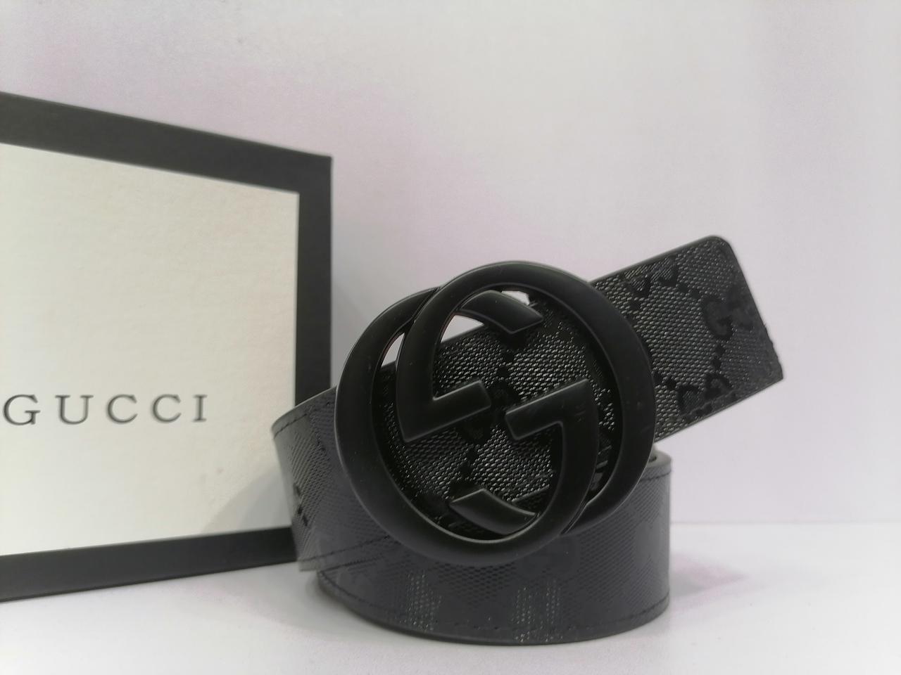 Gucci Black Buckle Belt