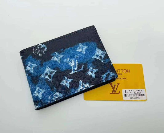LV Blue Printed Wallet