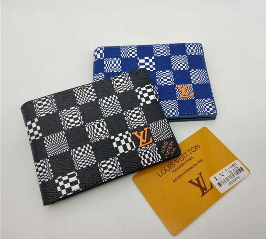 LV Check Prited Wallet - T Store.pk