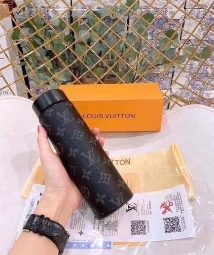 LV Monogram Black Thermo Flask LED Display Temperature Bottle