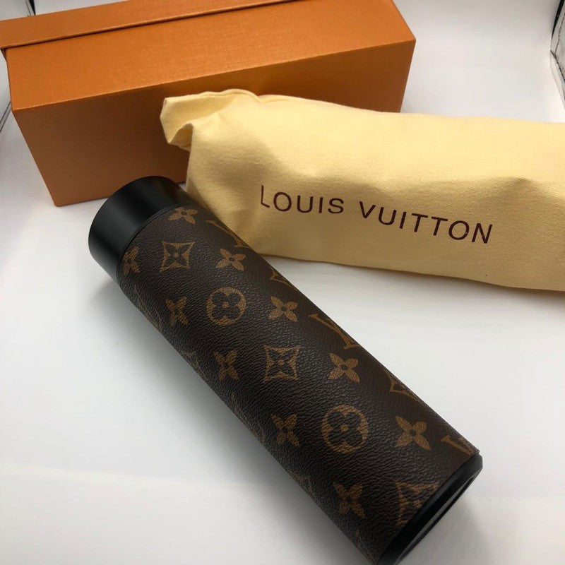 LV Monogram Brown Thermo Flask LED Display Temperature Bottle