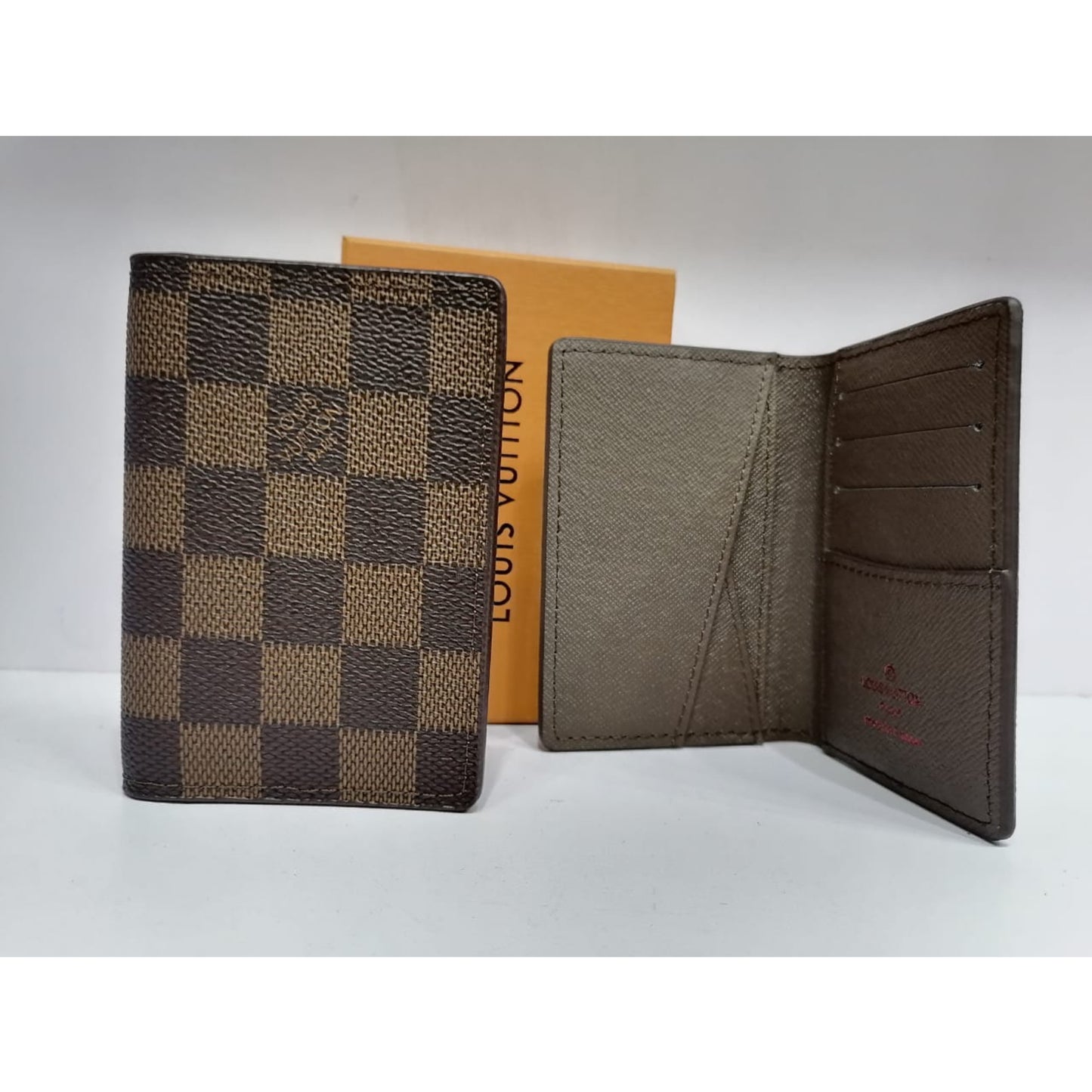 LV Check Pocket Organizer/Cardholder